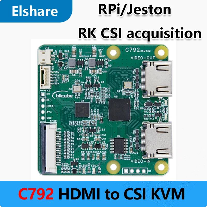 

C792 Raspberry Pi C792 Двойной HDMI в CSI-2 петля»),vm Для pikvm Pi5 Jeston