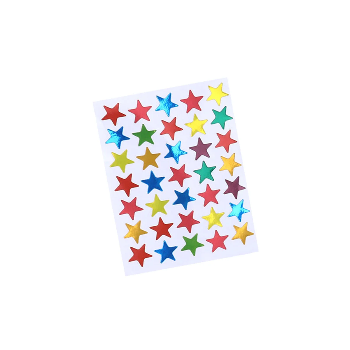 30 Sheets Handicrafts Student Stickers for Adults Encouraging Holographic Star Kids