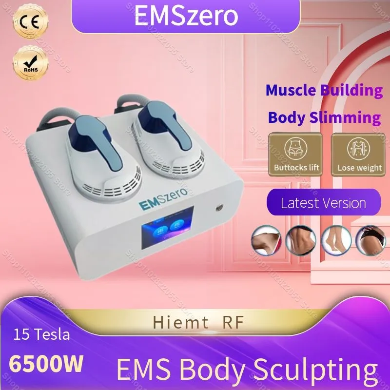 

EMSzero 15 Tesla 6500W Hiemt RF Muscle Stimulator Machine EMS Body Slimming Sculpting 200Hz Weight Lose Electromagnetic