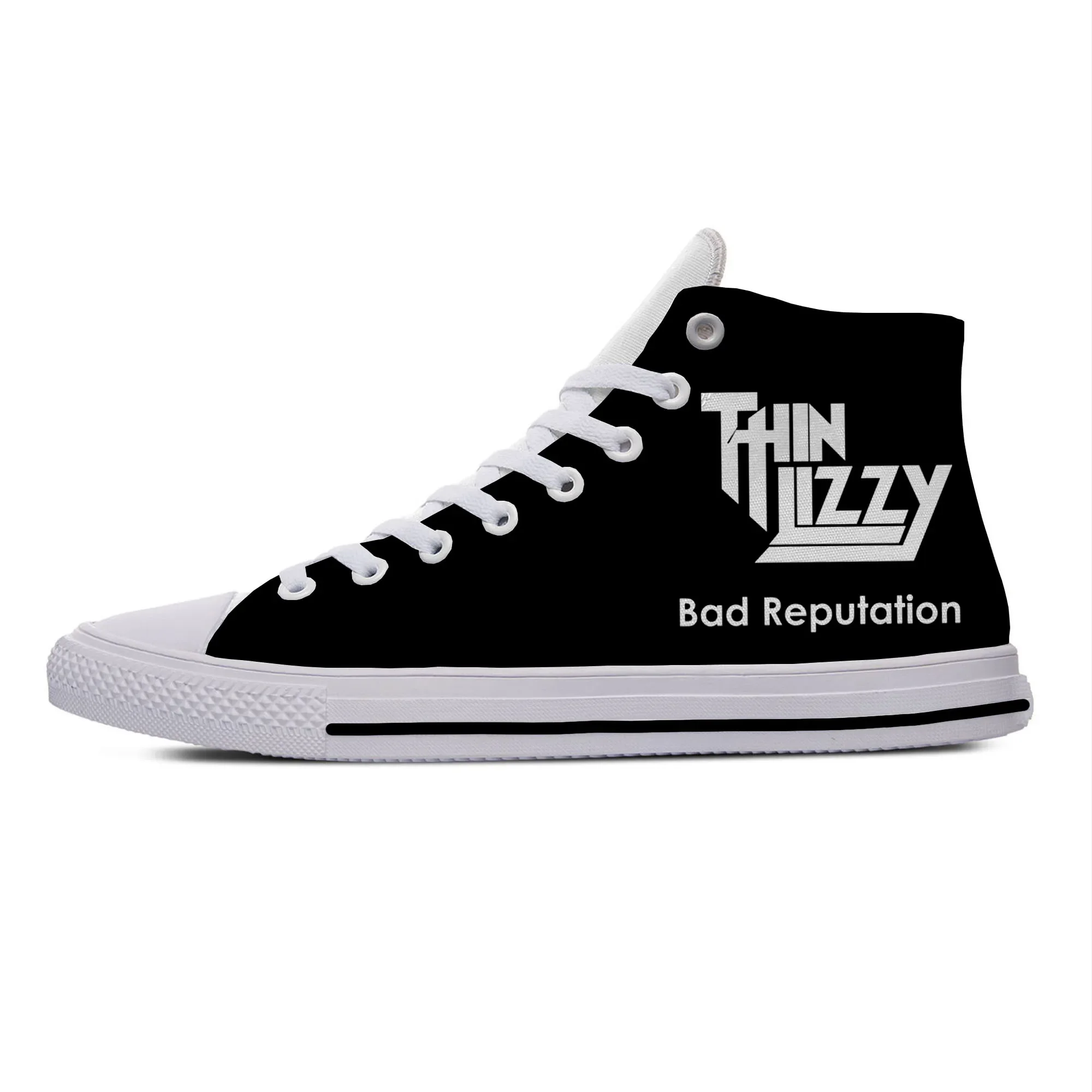 

Hot Lizzy Hard Rock Band Thin Fashion Popular Funny Casual Shoes Breathable Men Women Sneakers High Top Lightweight Board Shoes