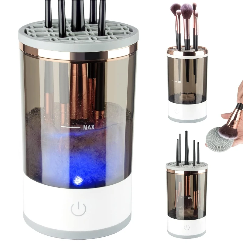 

Portable New Electric Makeup Brush Cleaner Automatic Brush Washer Quick-drying Tool