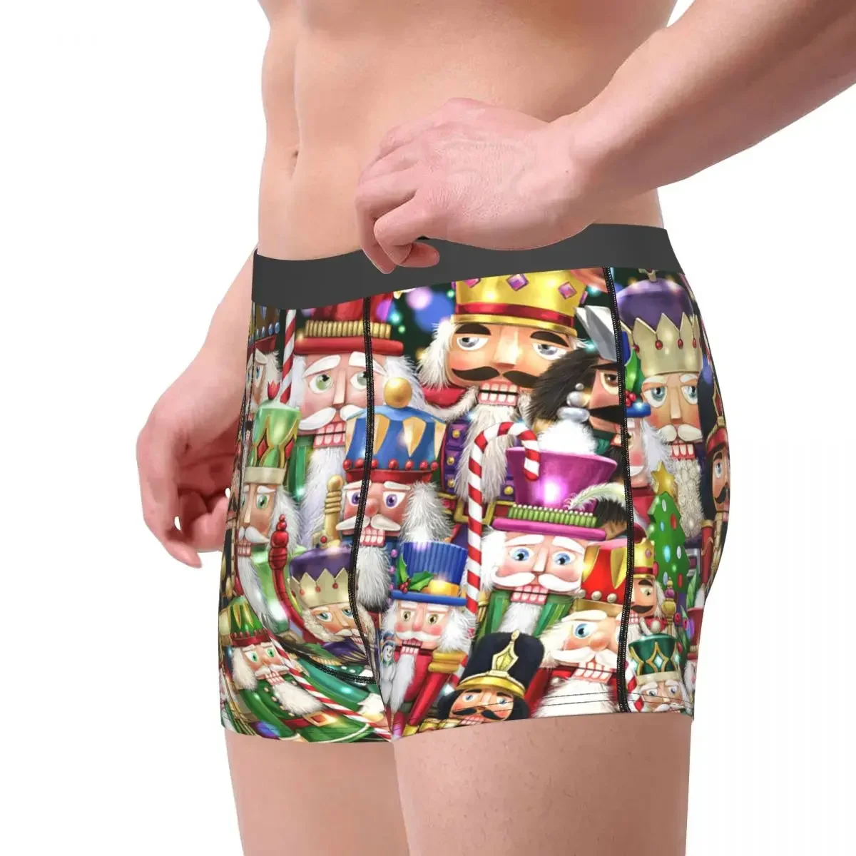 A Festival Of Nutcrackers,Christmas Underpants Breathbale Panties Male Underwear Print Shorts Boxer Briefs