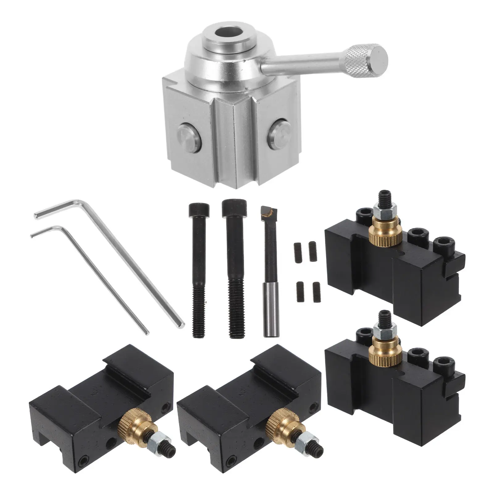 8pcs-mini-lathe-quick-release-holder-set-aluminum-alloy-fast-change-tool-post-for-precision-metalworking-lathe-tool-holder-for