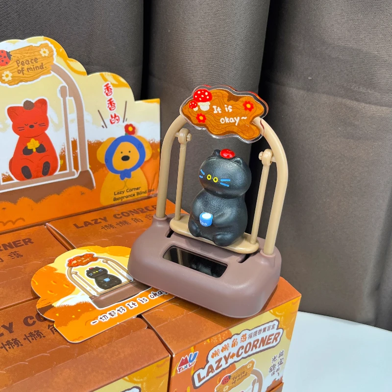 الإبداع كسول الزاوية سوينغ صندوق أعمى لطيف الكرتون الحيوان سوينغ مكتب سطح المكتب زينة زخرفية سيارة حلية مفاجأة هدية