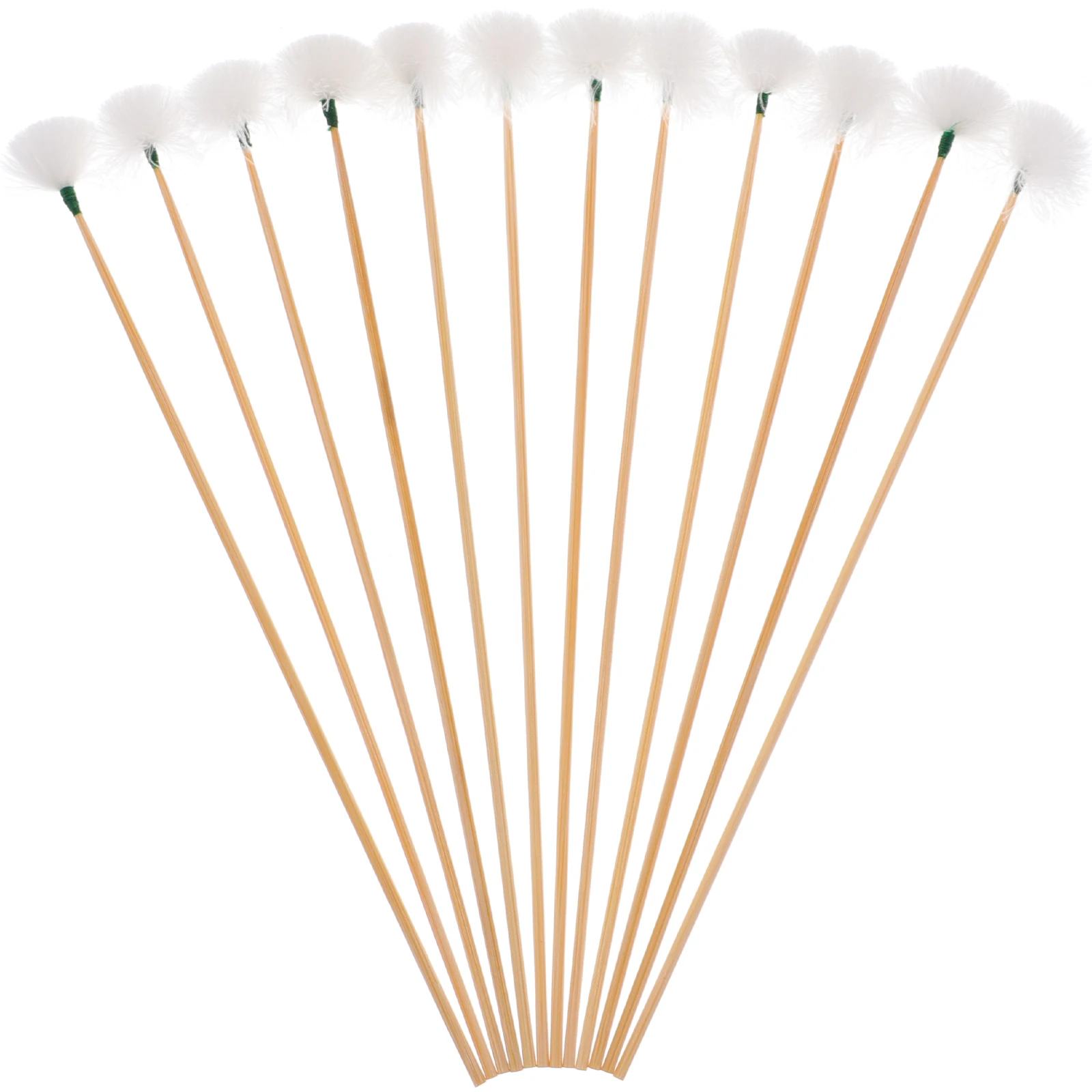 12Pcs Bamboo Ear Cleaning Tools Goose Hair Ear Wax Removal Kit Cleaner Non Slip Handle Ear Picker  Cleaning Tools Travel Supply