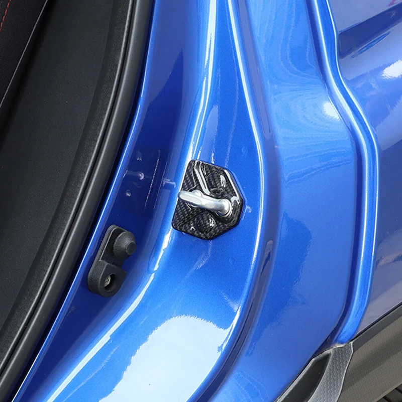 For Subaru WRX 2022-2025 Real Carbon Fiber Car Inner Door Lock Protector Latches Catch Stopper Cover Trim Car Accessories