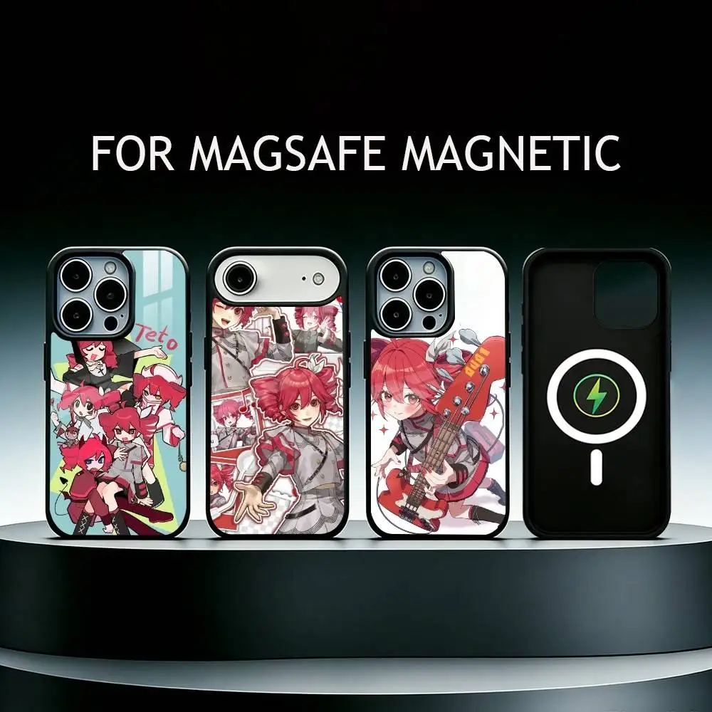 

TM-Kasane Teto Get To Me Phone Case For iPhone17,16,15,14,13,12,11 Plus,Pro Supports Magnetic Wireless Charging