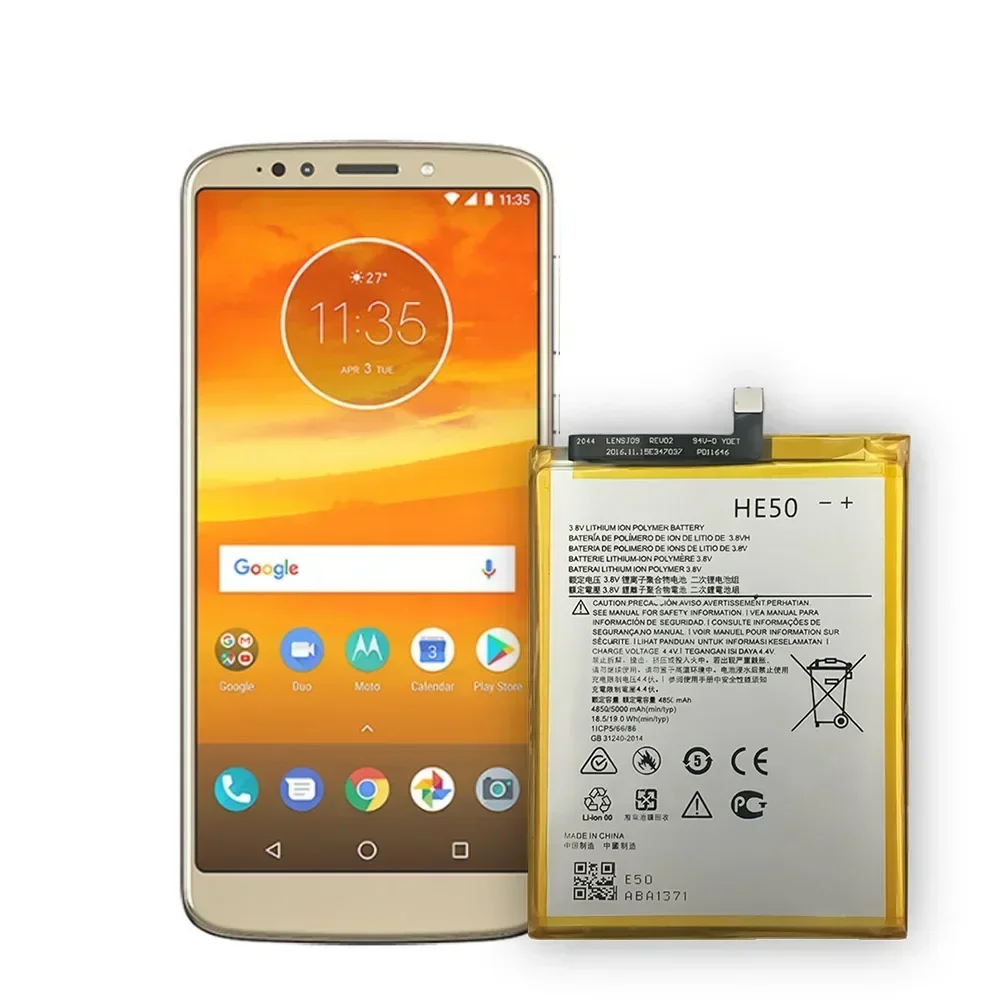 Batería HE50 para Motorola Moto E4 Plus E5 PLUS XT1770 XT1775 XT1774 XT1776 E Plus 4ª y 5ª generación, 5000mAh