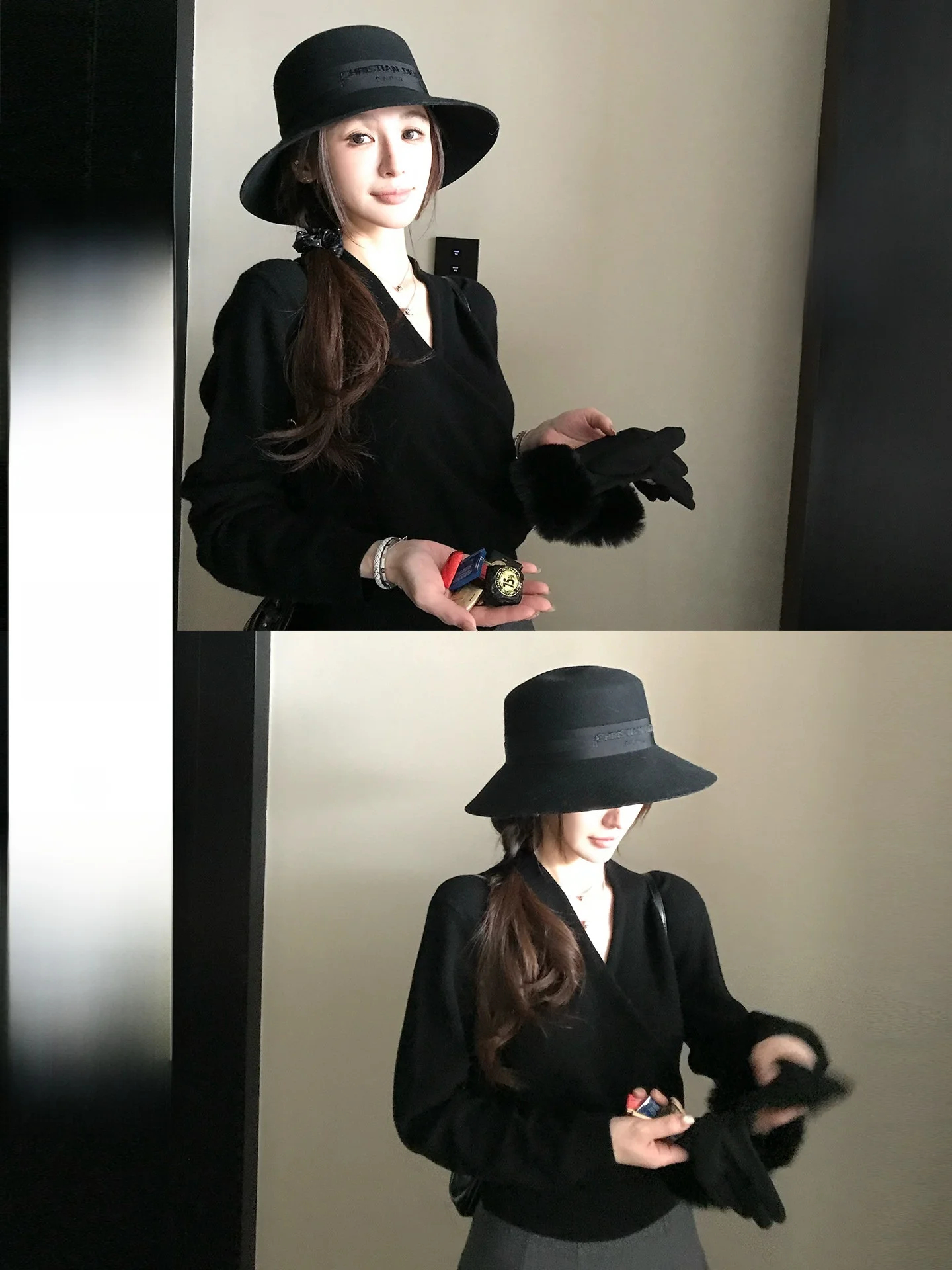 

Pure Desire Crossed Wool Sweater Soft Silky 00 Silk Luster Women's Loose Fit Knitwear Long Sve Winter Faion SKK Store