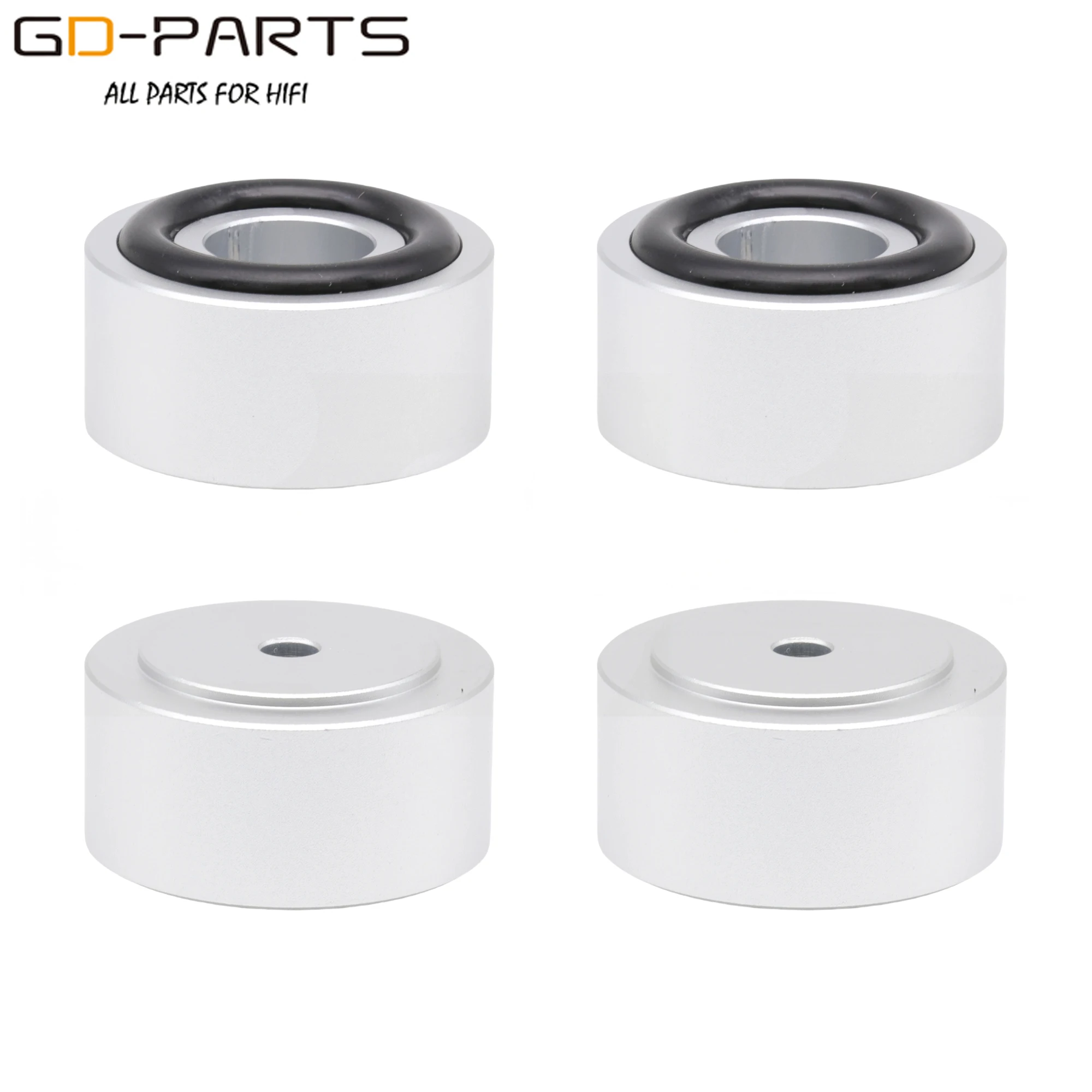 30mm*15mm Solid Full Aluminum Speaker AMP Isolation Stand Feet Cones Damper Legs For Hifi Audio Monitor Computer Chassis 4PCS