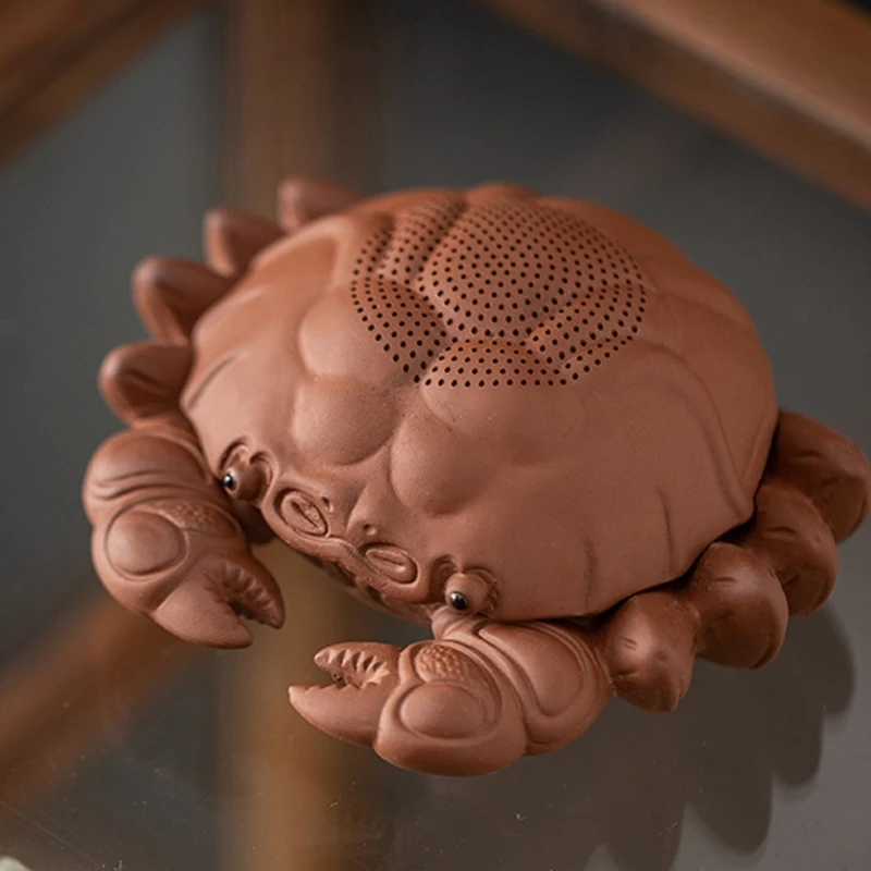 Hand-Formed Clay Tea Pet Figurine, Decorative Tea Table Companion That Develops Character Through Continued Tea Care B03E