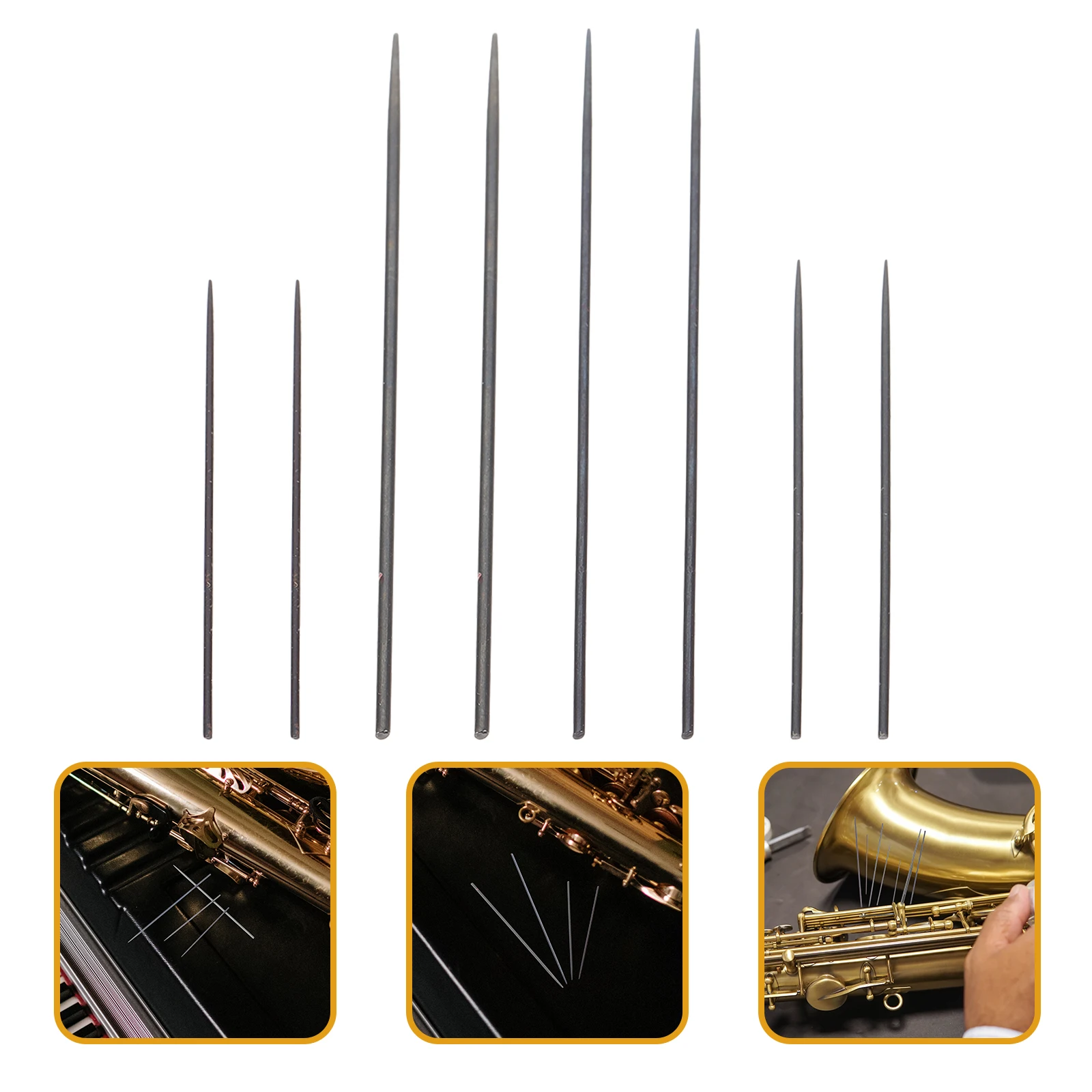 

8pcs Saxophone Spring Saxophone Needle Spring 0.6-0.9 Repair Accessories Woodwind Instrument Maintenance Tool Long Life