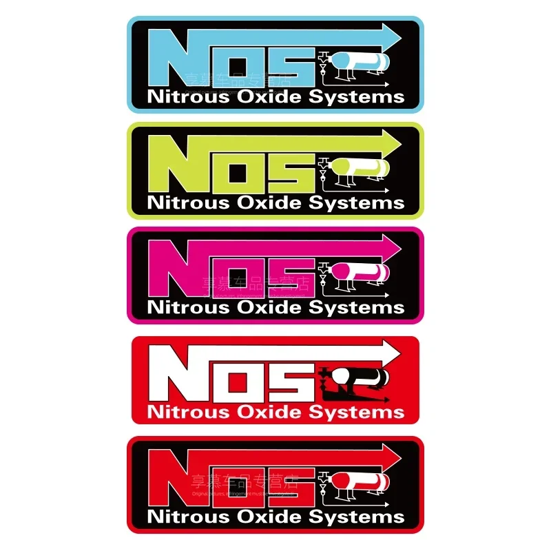 Nitrous Racing NOS Sticker Waterproof Vinyl Decal for Motorcycle Side Panel Front Fairing Car Electric Scooter Auto Decor