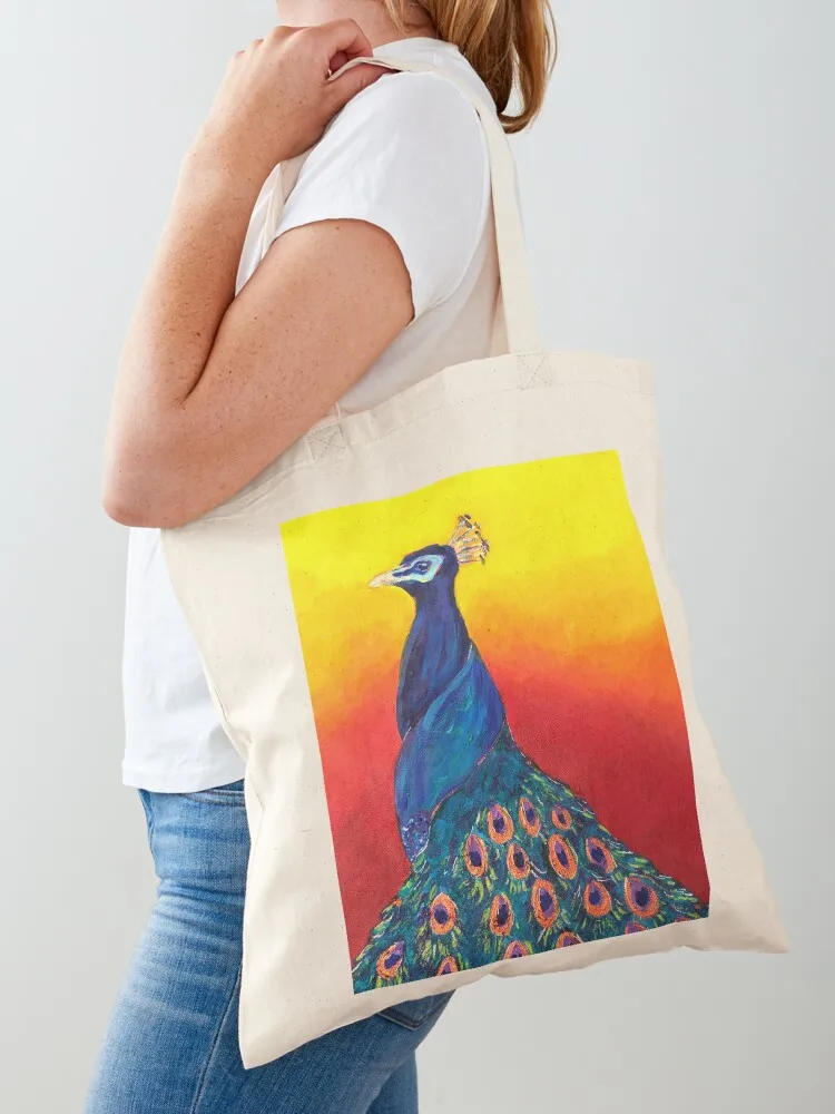

Proud Peacock Tote Bag large size bags tote bag custom shopper bags Women's beach bags