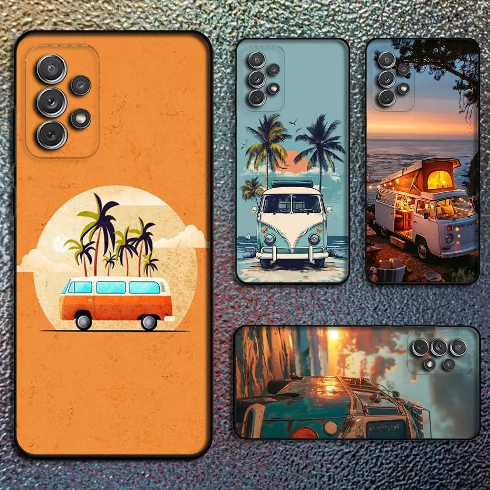 

Combi Van Surfs Phone Case For Samsung S25,S24,S21,S22,S23,S30,Ultra,S20,Plus,Fe,Lite,Note,10,9,5G Black Cover