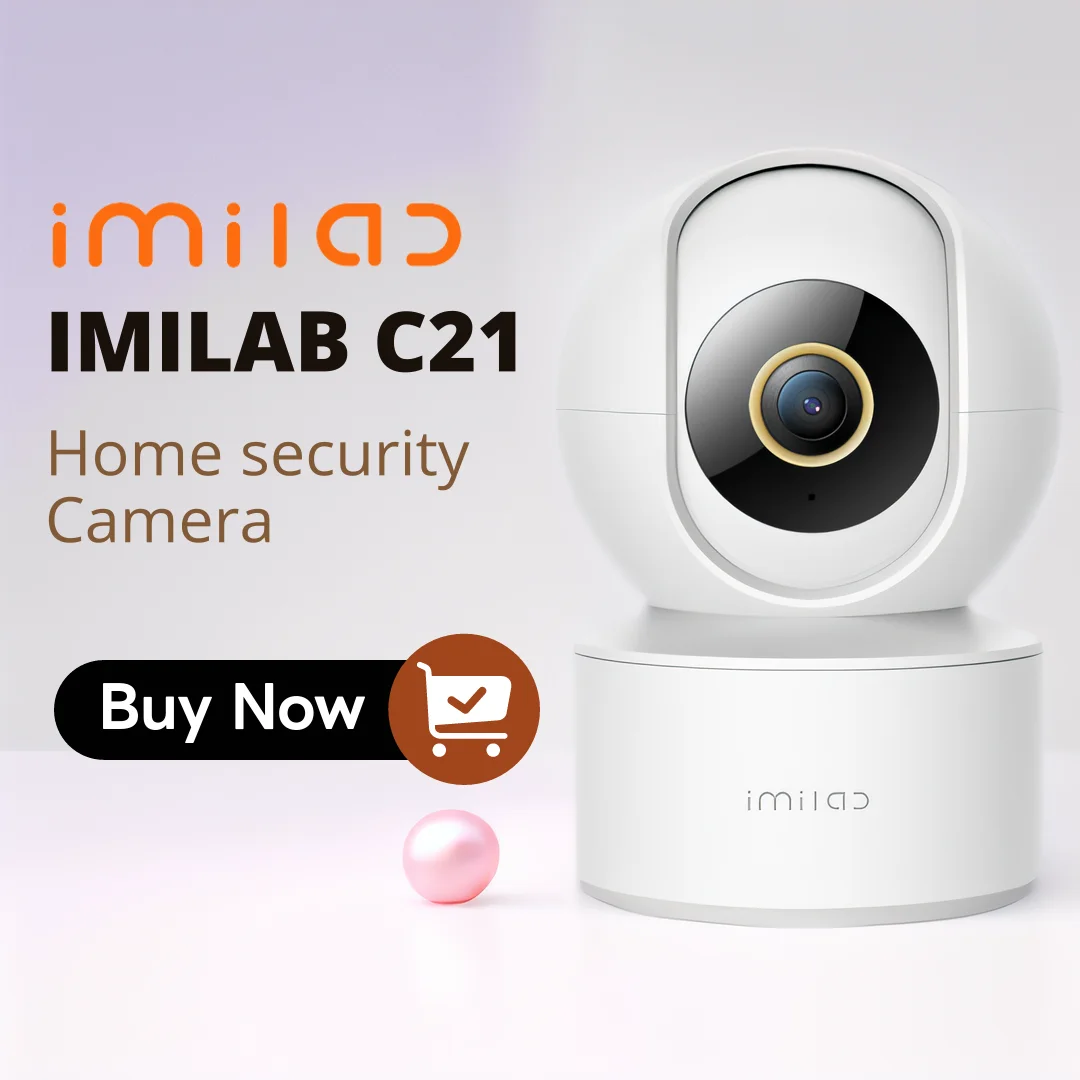 IMILAB C21 telecamera di sicurezza domestica WiFi 1080P HD IP Indoor CCTV Baby Cam 360 ° Vedio sorveglianza visione notturna Webcam funziona con Alexa