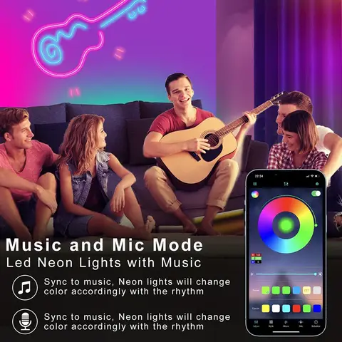 तुया इंटेलिजेंट कंट्रोल के साथ एलईडी नियॉन लाइट स्ट्रिप आरजीबी वाटरप्रूफ नियॉन रस्सी लाइट घरों की बाहरी सजावट के लिए उपयुक्त 8 best sales नियॉन एलईडी पट्टी - №3