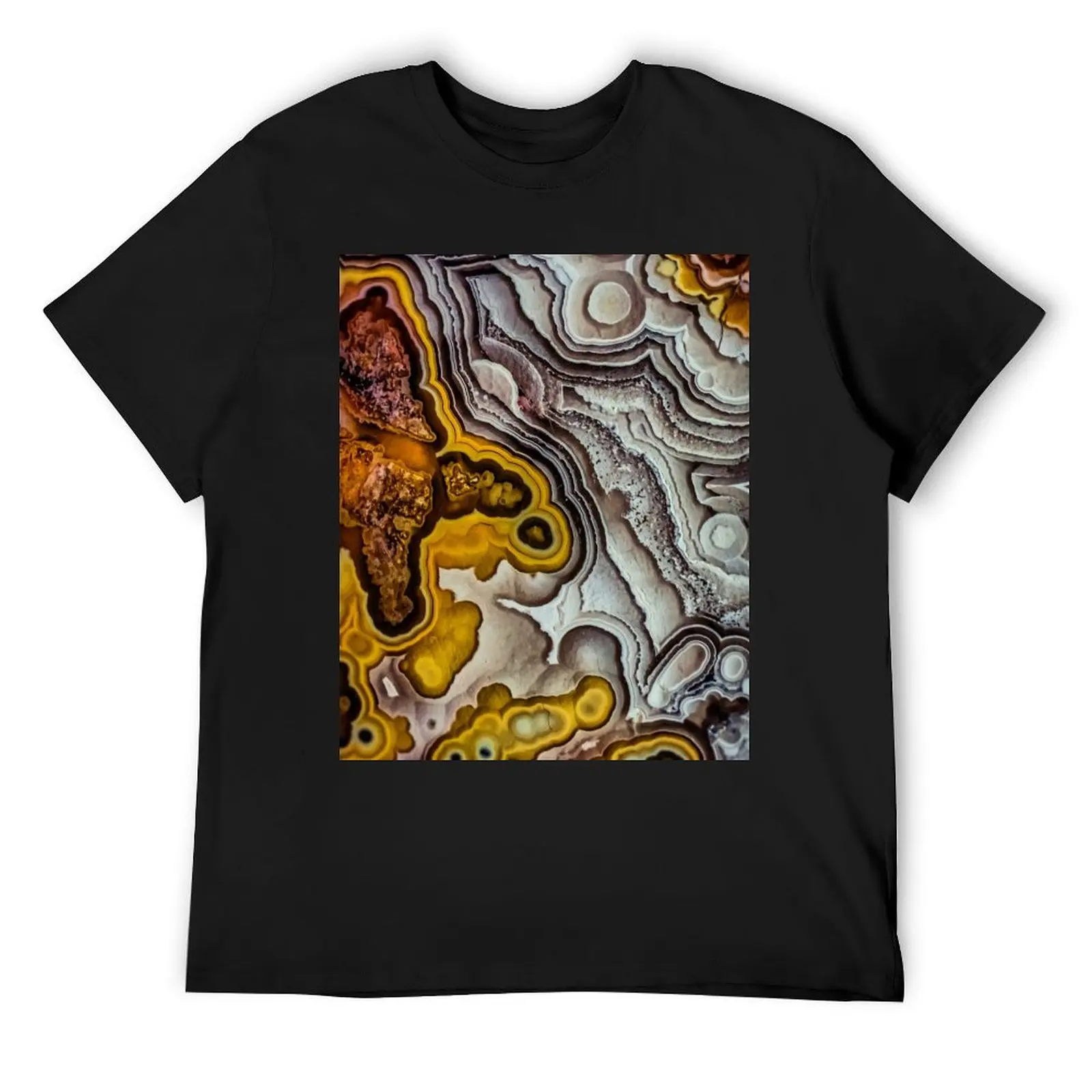 Gemstone texture - crazy lace agate T-Shirt customs anime figures shirts graphic tee mens graphic t-shirts