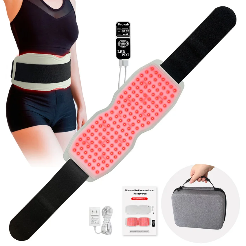 

Frovab NIR Near Infra Pad PDT Machine Belly Wrap 660nm 850nm 940nm LED Infrared Red Light Therapy Waist Belt Mat for Weight Loss