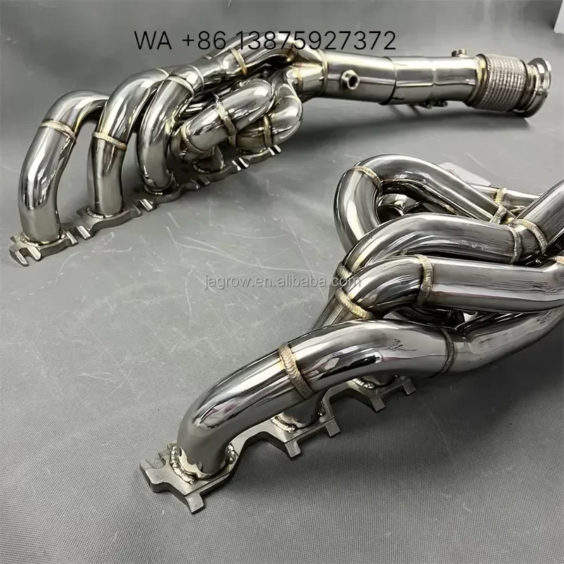 Custom Exhaust Manifold for R8 V10 and Huracan High Performance Aftermarket Replacement Parts