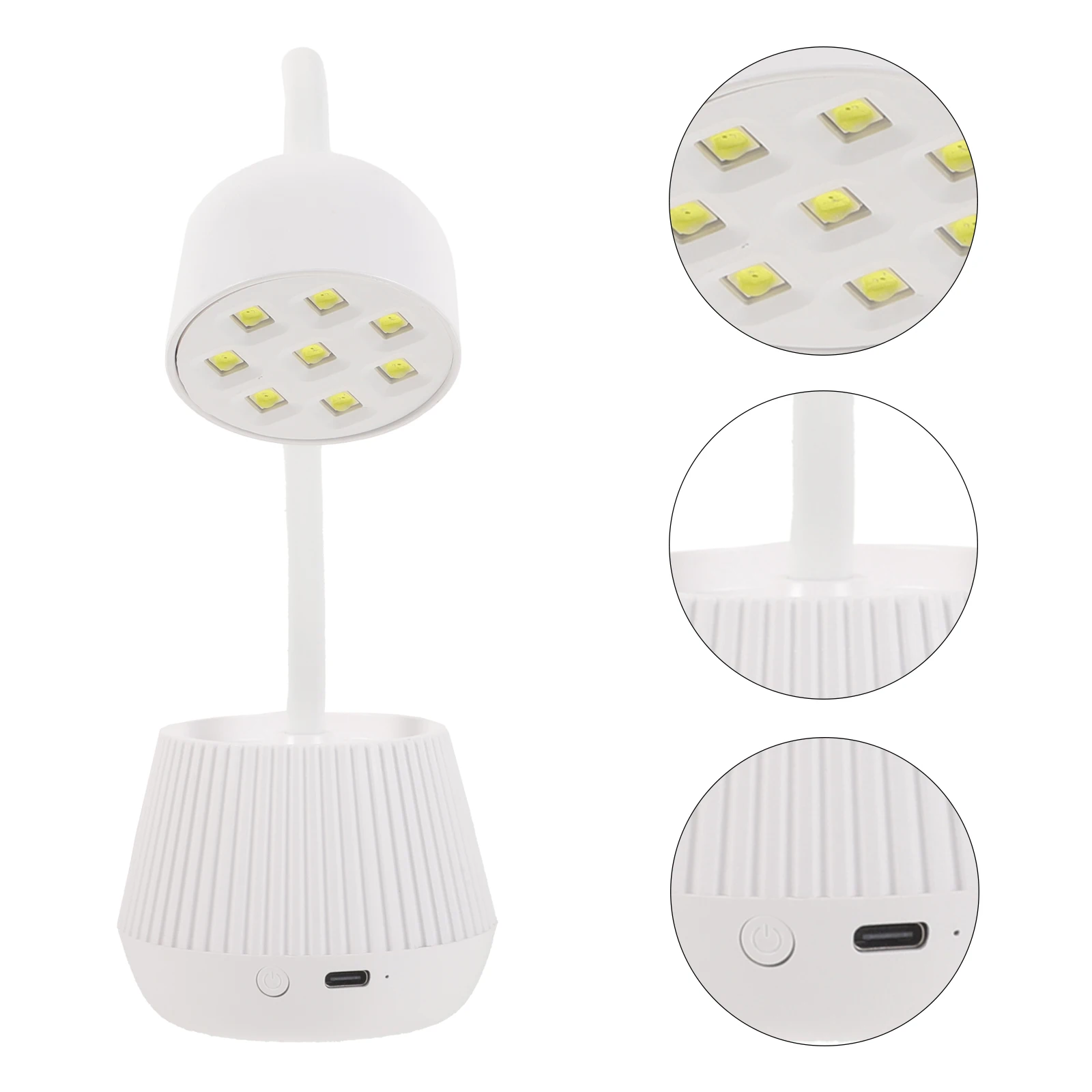 

UV Nail Lamp 24W Phototherapy Gel Light for Nails Salon Use Portable Gooseneck LED Drying Lamp High Power Fast Dry Safe Reliable