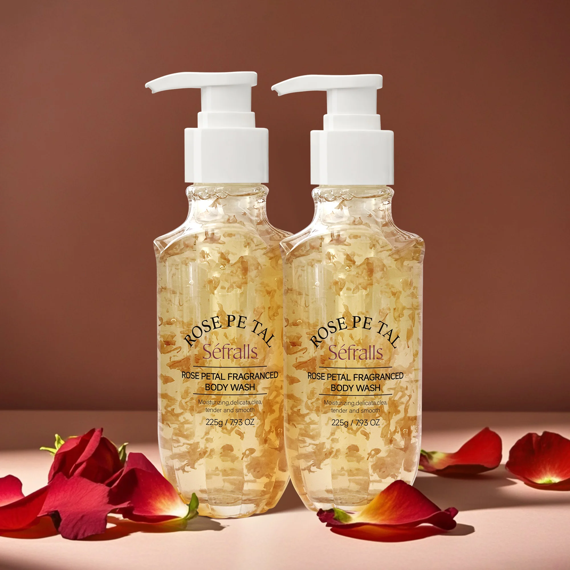 Luxurious Rose Petal Bath Gel – 225g of Silky Floral Indulgence for Radiant, Petal-Soft Skin