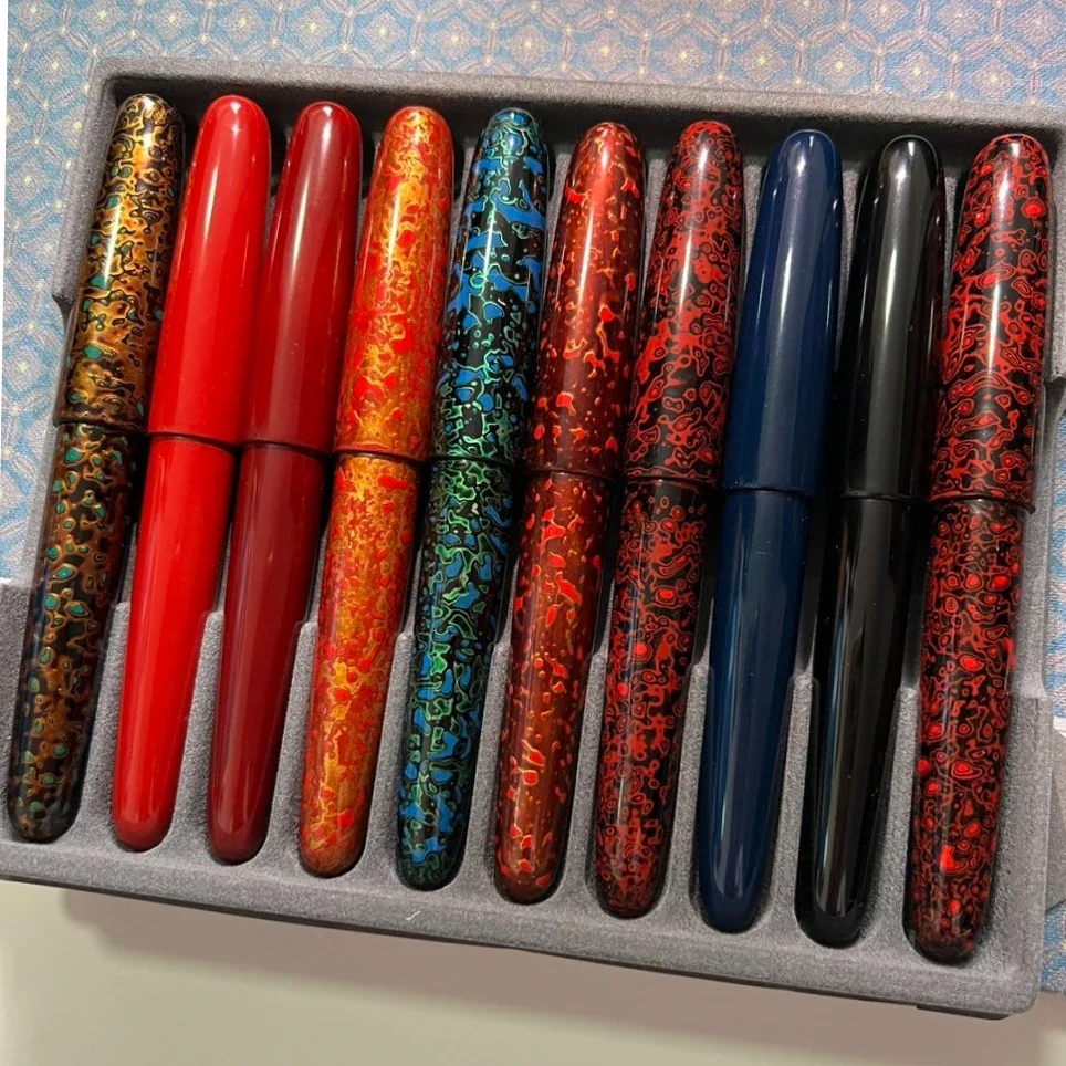 New Handmade Lacquer Customized Wooden Fountain Pen Iridium Gold Nib Long Knife 0.7/1.0mm Nib Business Office Supplies