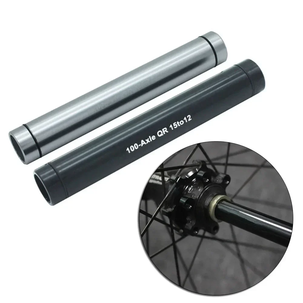 POTEAX Mountain Bike Front Hub Thru Axle Adapter 15mm To 12mm Aluminum Alloy MTB Road Bicycle Thru Axle Adapter Accessories