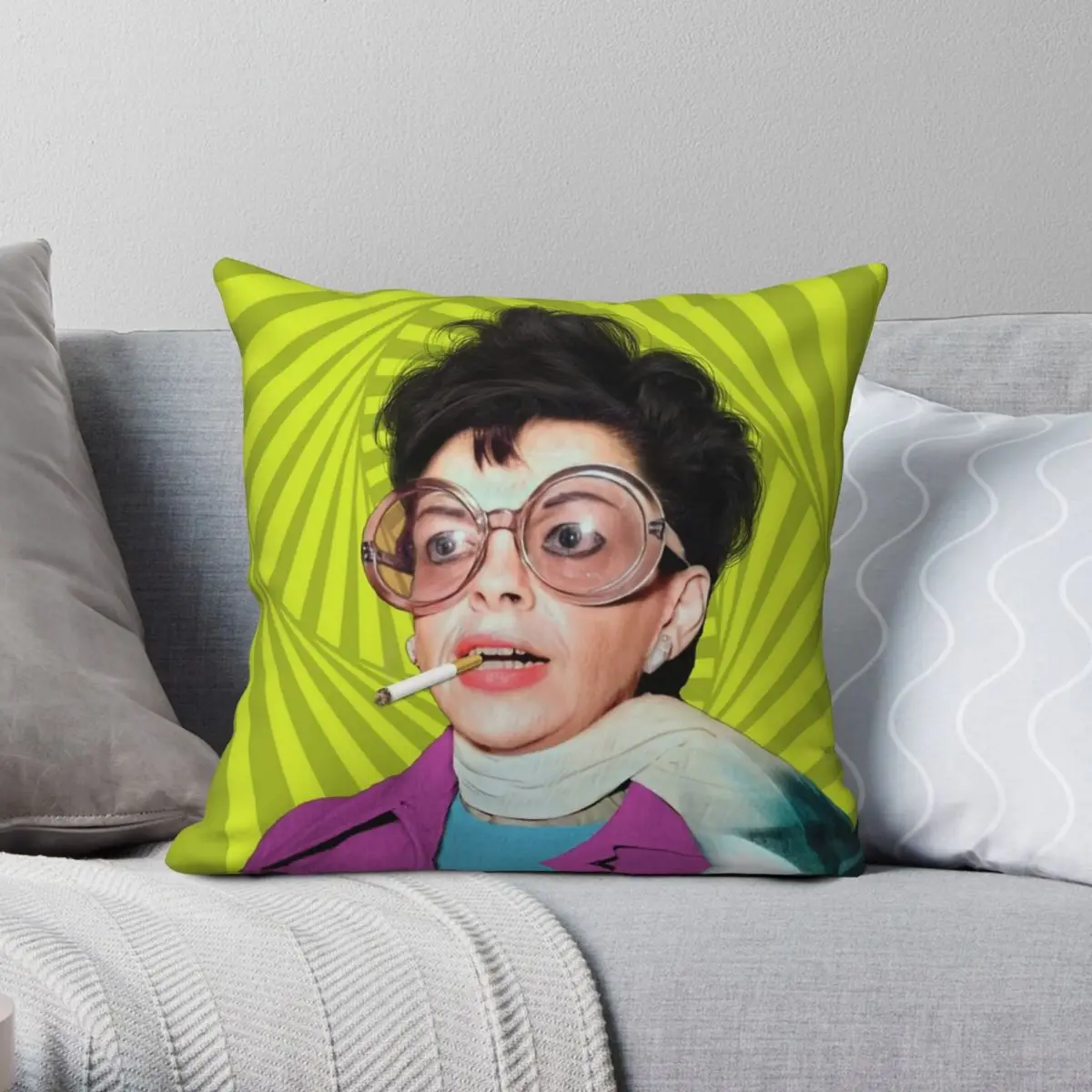 Judy Garland Pillowcase Polyester Linen Velvet Printed Zip Decor Throw Pillow Case Room Cushion Cover