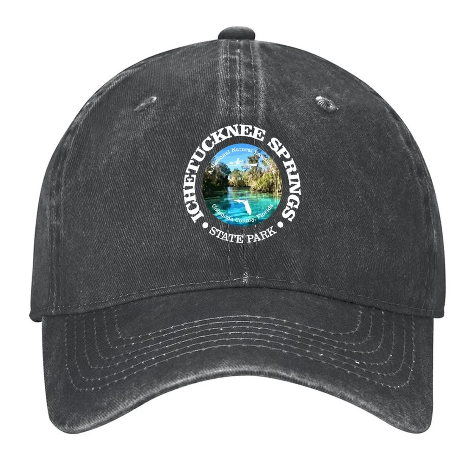 

Ichetucknee Springs SP Baseball Cap dad hat Fishing cap men's big size hat fishing hat Men Caps Women's
