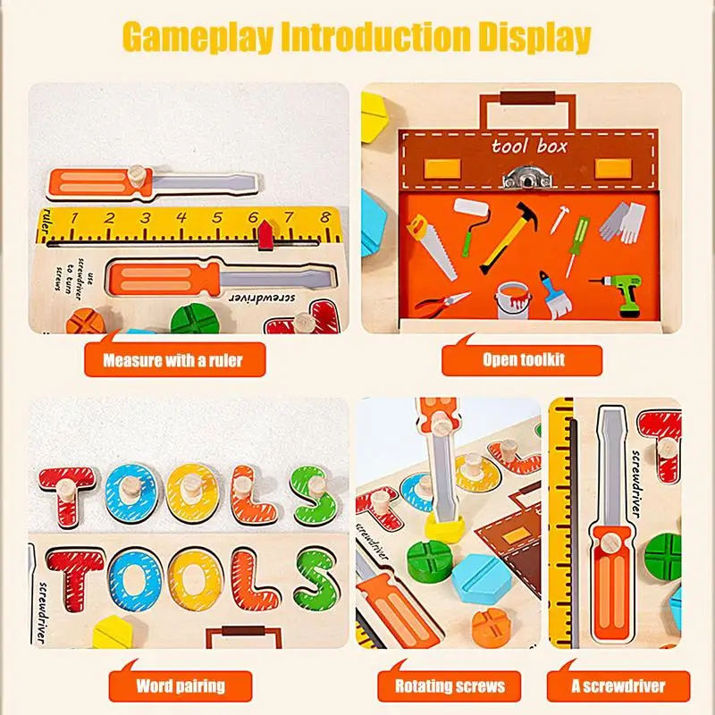 Montessori Sensorisch Bord Montessori Sensorische Fidget Houten Planken Voorschoolse Leeractiviteiten Reizen Hand Puzzels Leren &