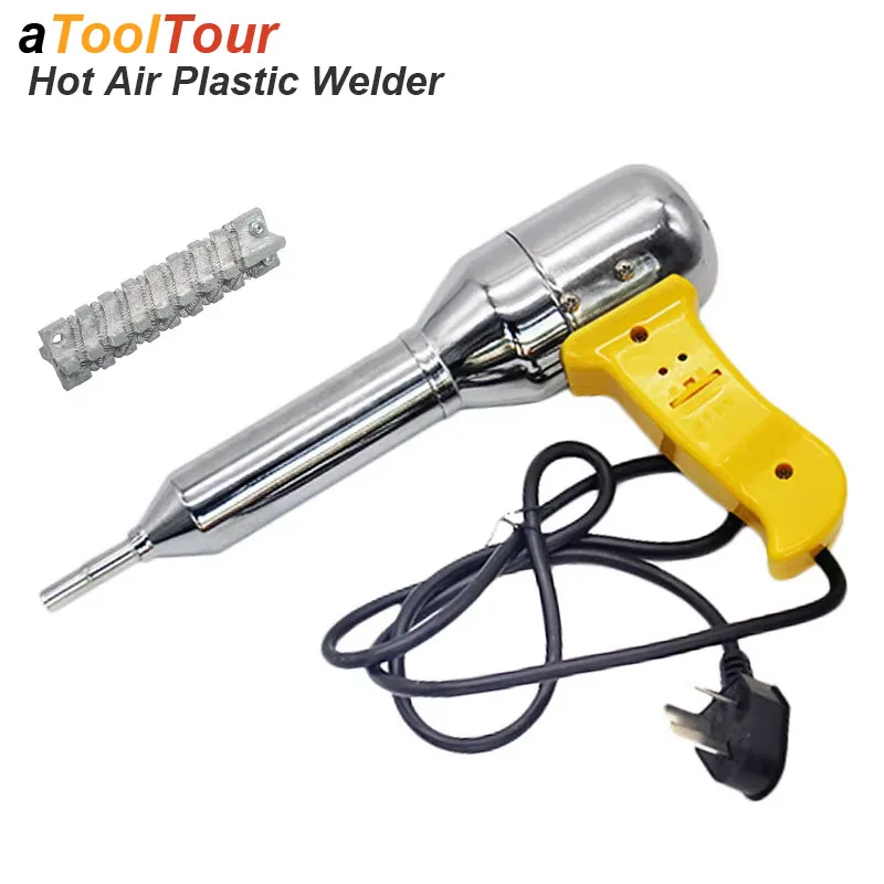 

700W 220V-240V Plastic Hot Air Welding Gun Torch Tool Plastic Welding Torch Machine Adjustable Heat Air Gun Kit Welder PE PP PVC
