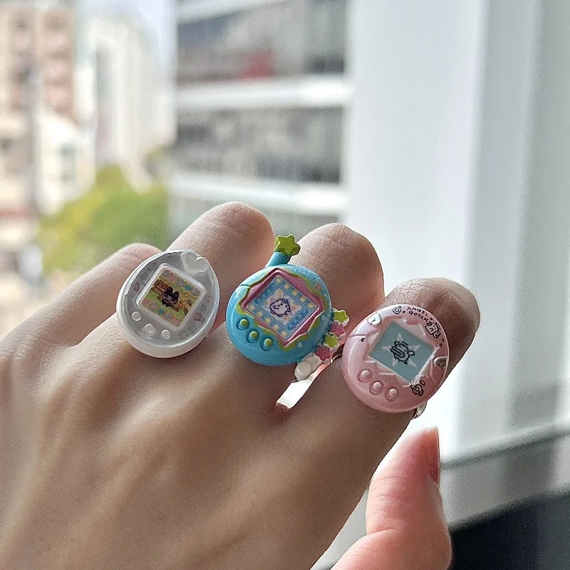 متوفر في المخزون سلسلة حلقات زخرفية أصلية من بانداي تماغوتشي 3 نموذج غاشابون لعبة الحيوانات الأليفة الإلكترونية للحنين #1