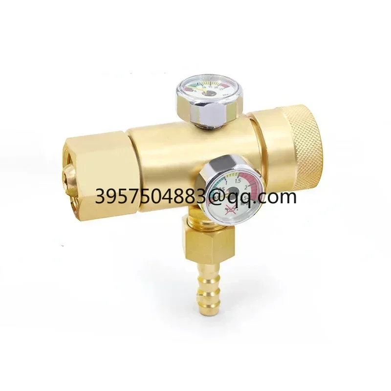 Oxygen Pressure Pressure Reducing Valve Gauge Acetylene/ Propane Meter 8mm Thread Brass Adjustable Regulating Valve