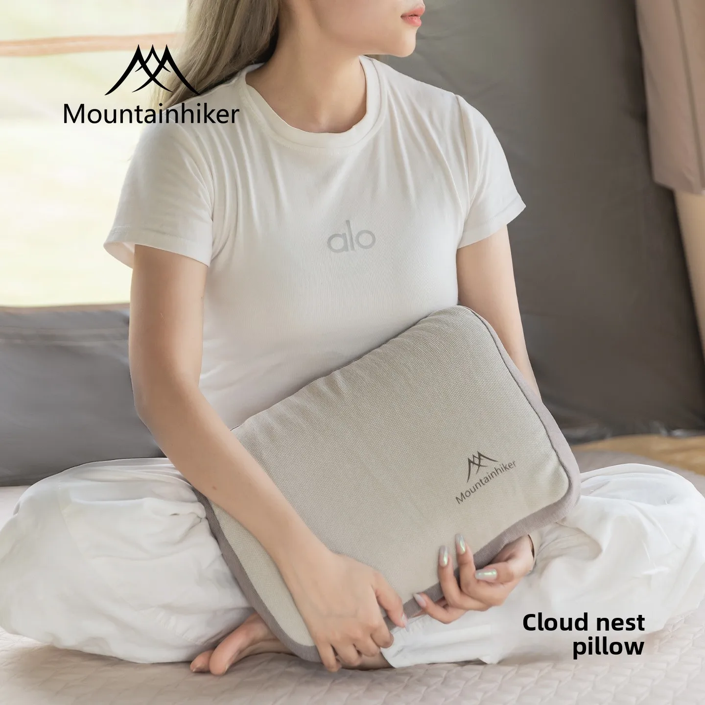 Mountainhiker Upgrade Self Inflating Sponge Pillow Soft, Quiet, Washable, Perfect Essential for Outdoor Adventures and Camping