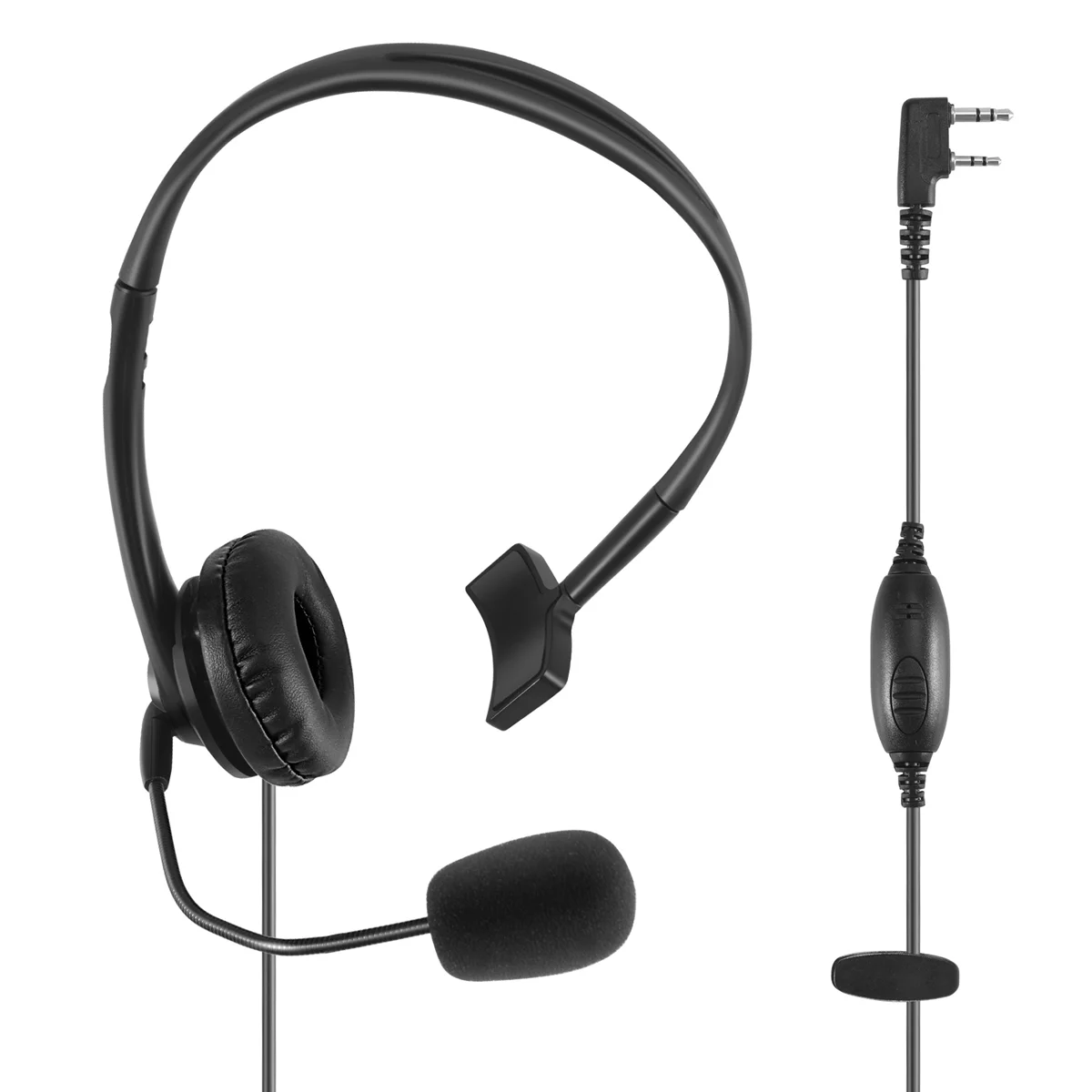 2-pin headphone headset TK220 for Jianwu Baofeng UV-5R BF-888S Retevis H777 PUXING TYT interphone C9009 NND