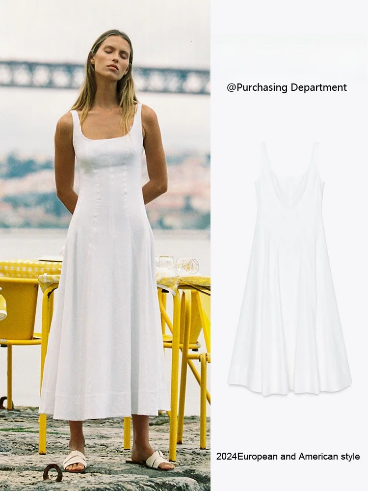 

Summer New Arrival Sexy Bal Midi Dr Women's High Waist Svel Mixed Fabric ter Gown for Par Pure Color