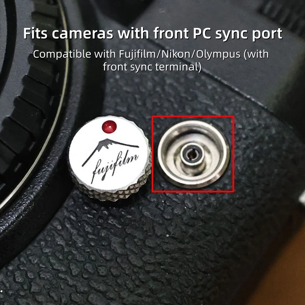 New Metal PC Sync Terminal Cap Remote Release Connector Cover for Fuji XT2 XT3 XT4 XT5 X-H1 XH2S GFX50S GFX50 Camera Accessories - view 5