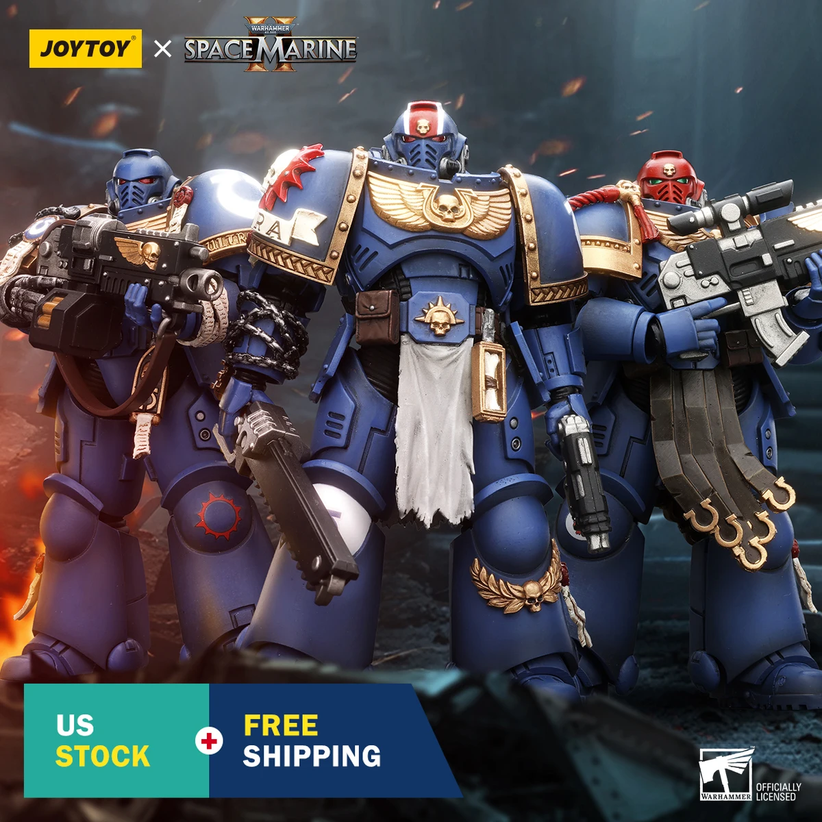 

HiPlay JOYTOY Warhammer 40K Space Marines 2 - Uitramarines 1/18 Action Figure