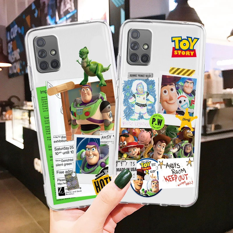 Buzz Lightyear Poster Disney For Samsung A81 A72 A71 A53 A52 A51 A42 A32 A23 A22 A21S A13 A12 A03 A02 Transparent Phone Case