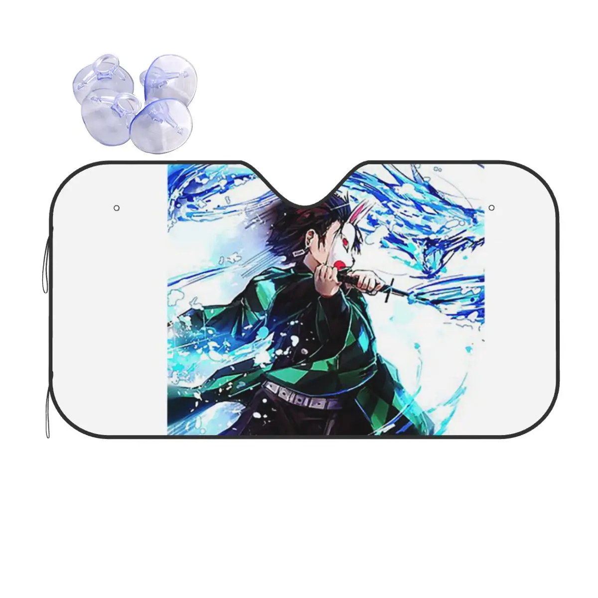 

Demon Slayer Anime Demon Slayer Sunshade Windscreen Car Front Windshield Window Sun Visor Accessories Covers