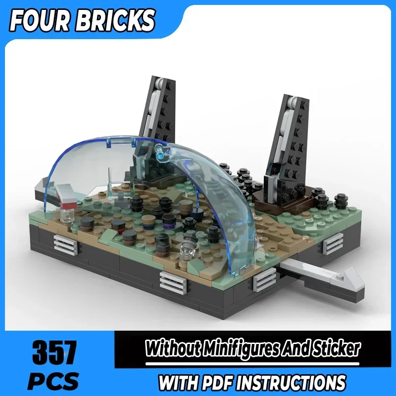 Moc bloco de construção batalha diorama tijolos técnicos diy montagem infinito guerra cena modelo vista rua brinquedos para presentes da criança