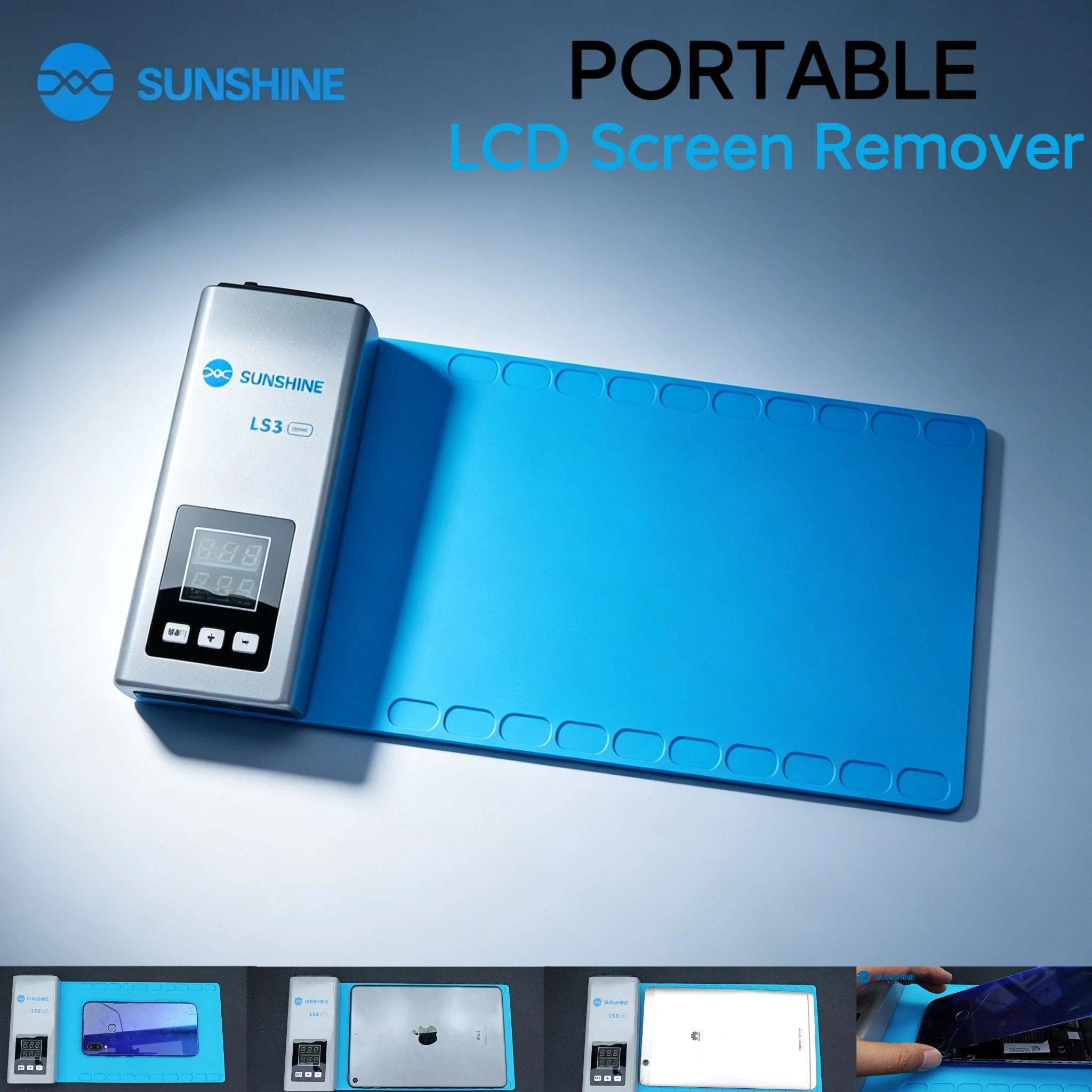 

Нагревательный стол SUNSHINE LS3-Mini с ЖК-экраном для разделения дисплеев CPB для ремонта телефонов, iPad, планшетов, инструмент для снятия и разборки экранов