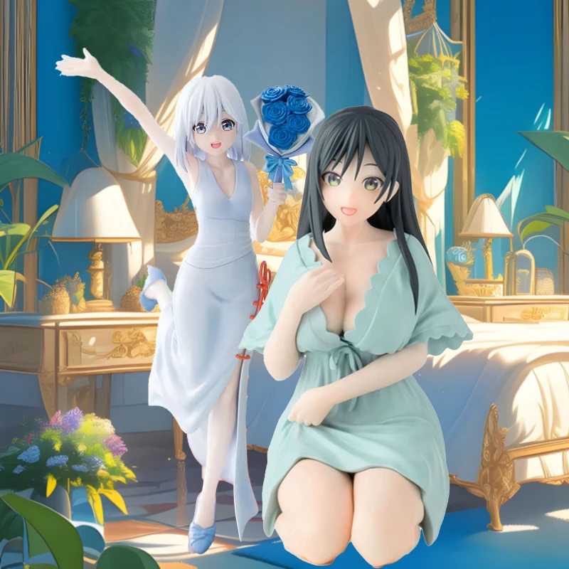 

Yumemirize Squatting Posture Beauty Girl, Pajama Outfit Comic Merchandise, Computer Case Gift Model Figurine