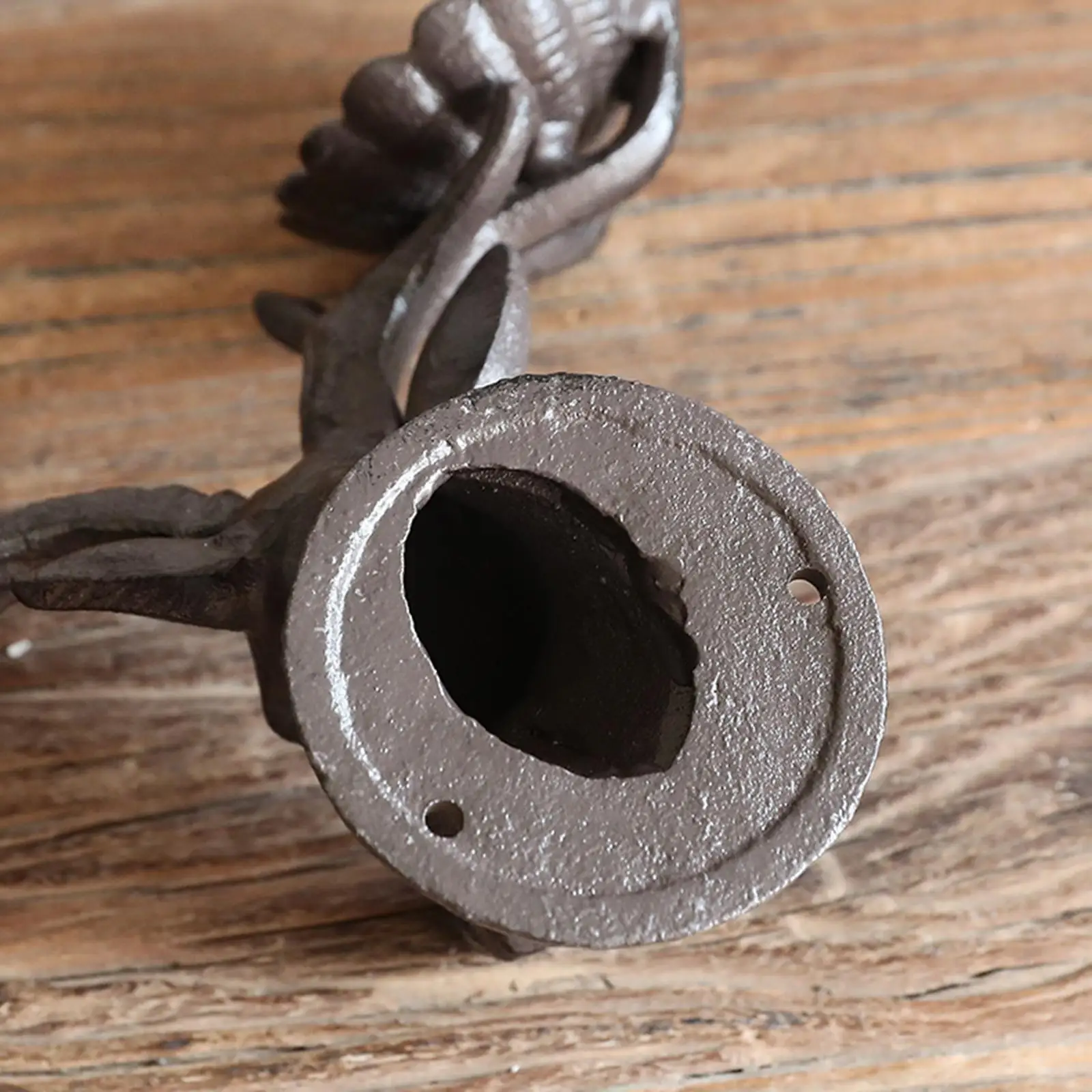 Metal Wall Candle Holder Antique Iron Candle Stick Modern Rustic Candle Stand for Home Decor Living Room