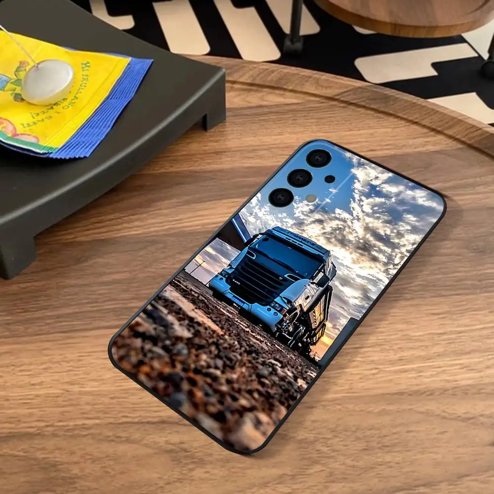 Trucks SA-AB Custodia per telefono per auto in silicone morbido per Samsung S25, S24, S21, S22, S23, S30, Ultra, S20, Plus, Fe, Lite