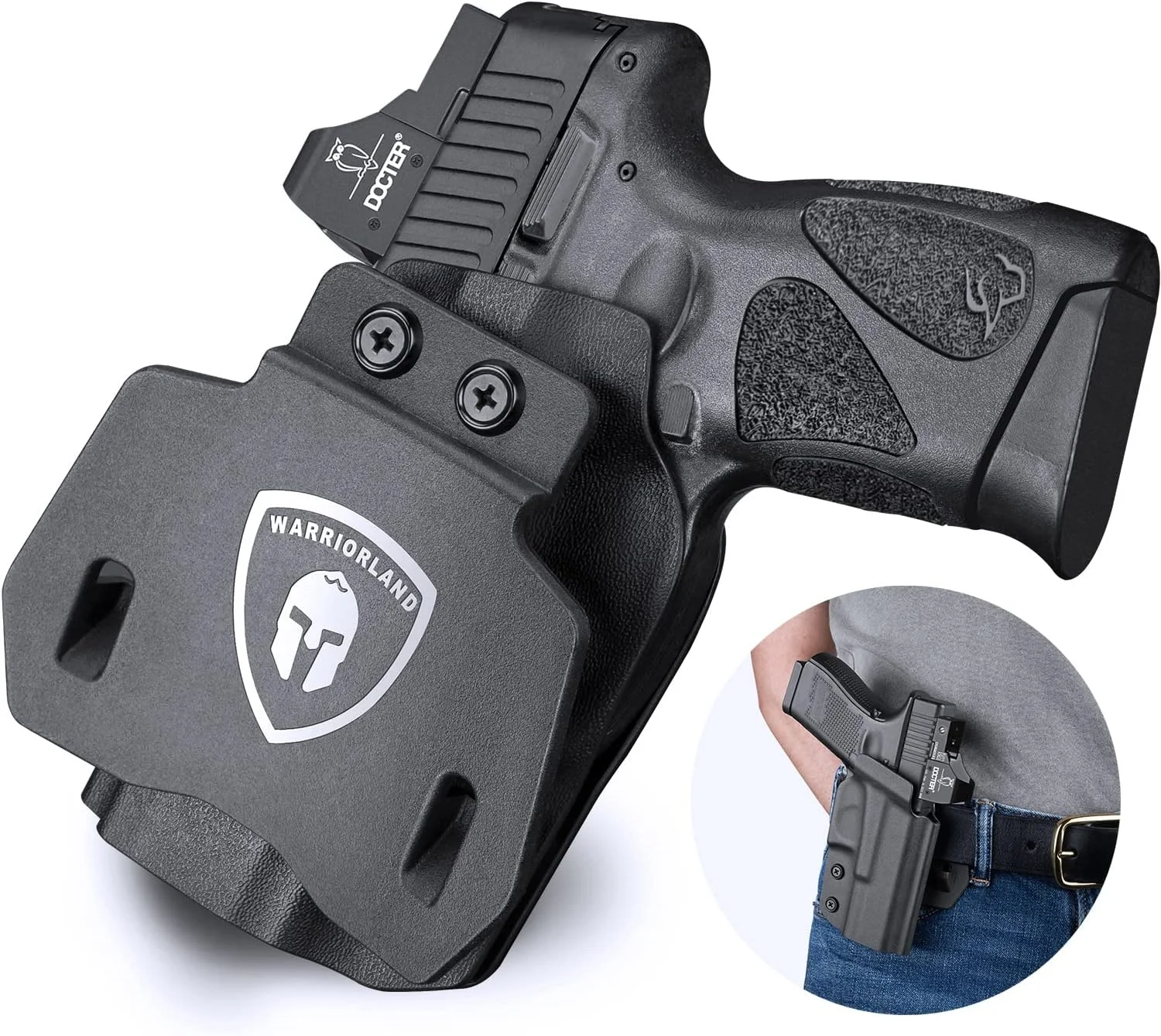 P320 OWB Carbon Fiber Holster Fits Sig P320 Compact/Full Size Pistol With Red Dot Tactical Fast Draw Right Handed Gun Holders