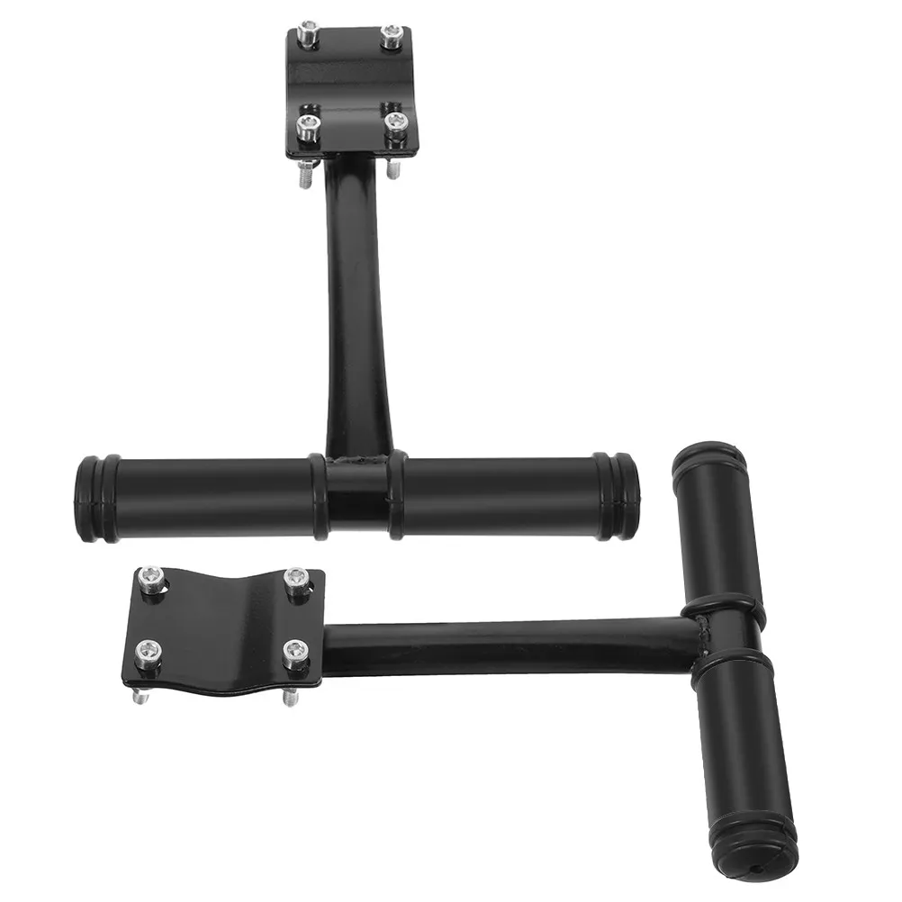 

2Pcs Steel Backseat Armrest Handle for Mountain Bike Folding Bike Rear Seat Safety Handrail Anti-Skid Texture Easy Install