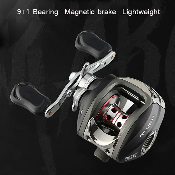 2024 salt water casting fishing reel lightweight 9+1BB 6.3:1 baitcasting