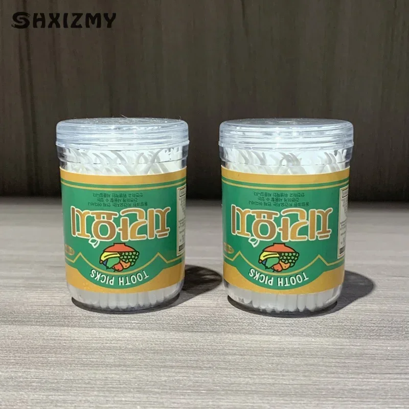 

160Pcs Disposable Dental Plastic Oral Hygiene Dental Safety Brush Dental Care Toothpicks Tool With Eco Toothpick Dispenser Soft